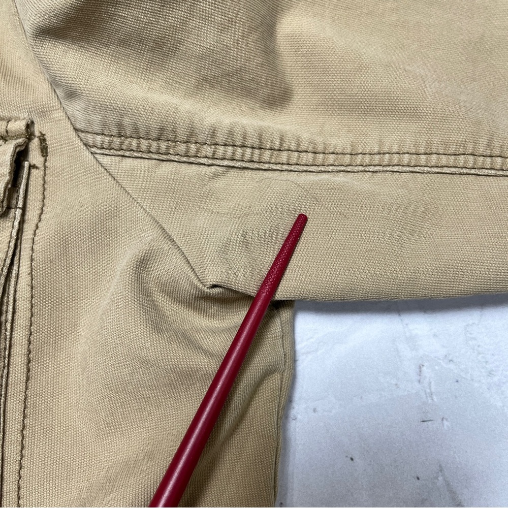 Khaki Tan Utility Cargo Field Jacket Size Medium G1 Basic Goods - Picture 10 of 15